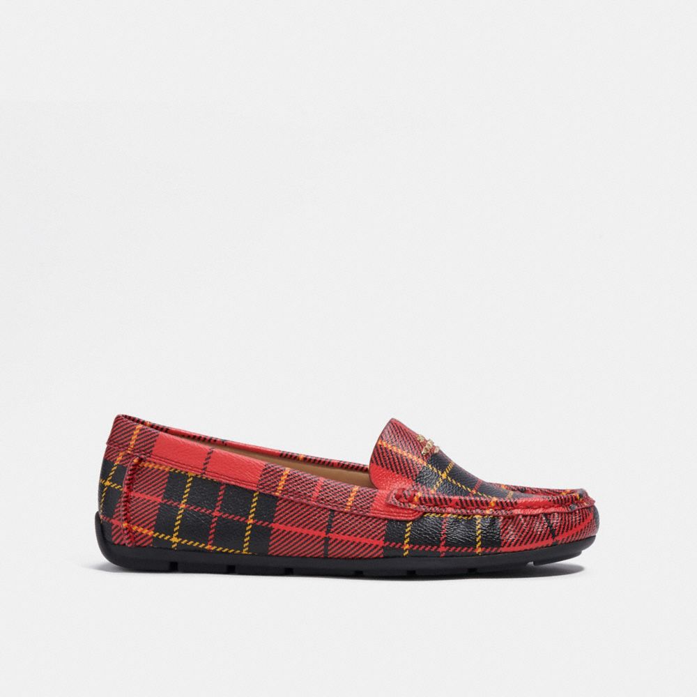 Womens hot sale plaid loafers