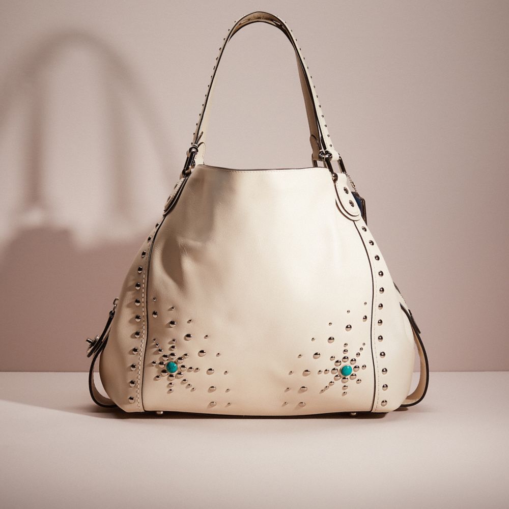 COACH Restored Edie Shoulder Bag 42 With Western Rivets COACH