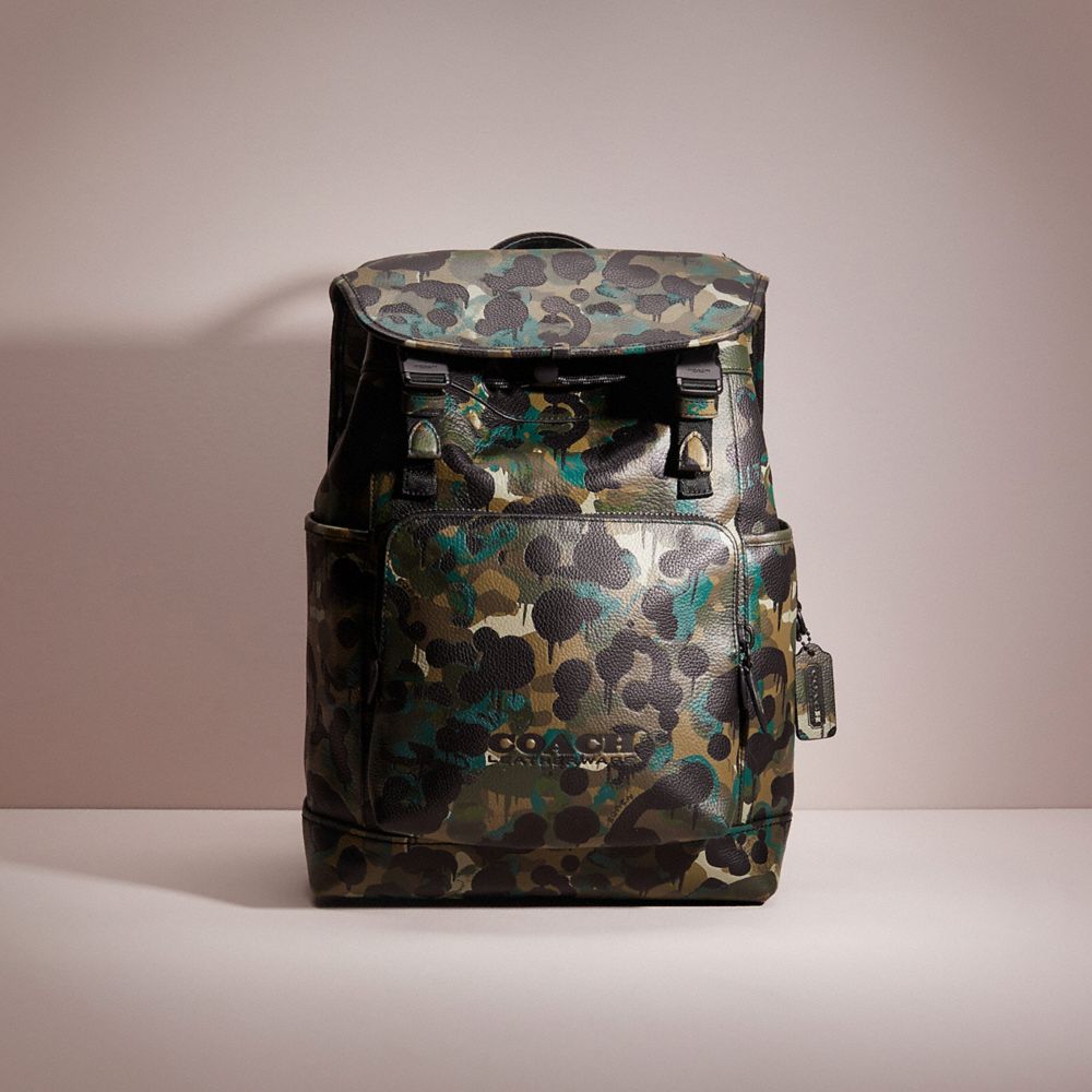 Coach mens hotsell camo backpack