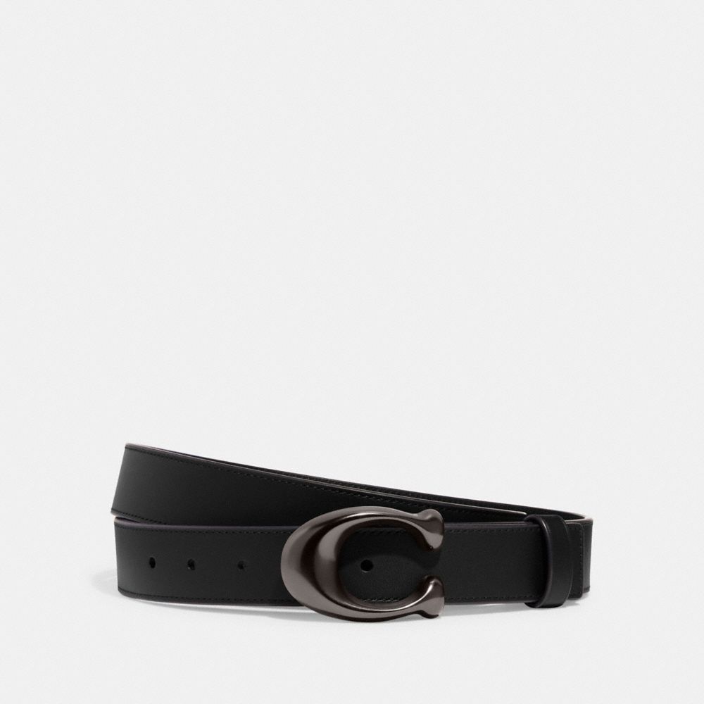  Coach40MM Sculpted C Belt : Clothing, Shoes & Jewelry
