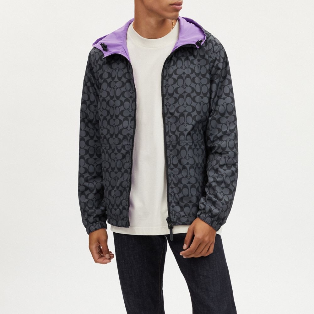 COACH®  Signature Reversible Windbreaker