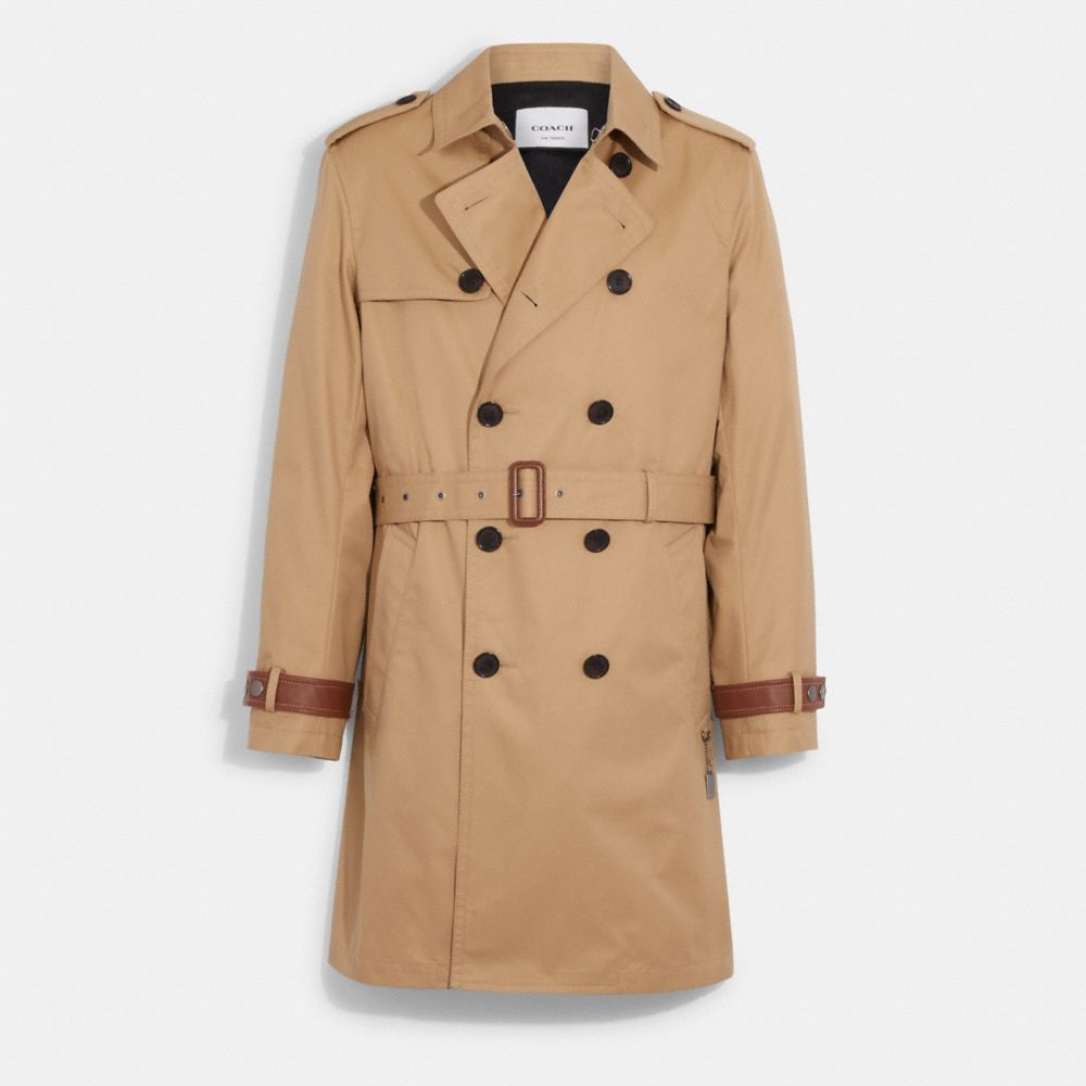 COACH®,TRENCH,Kaki,Front View