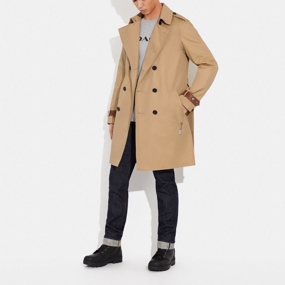 Coach men's trench on sale coats