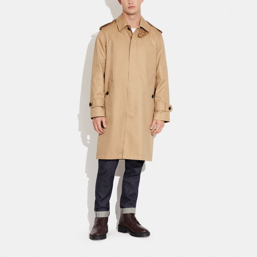 COACH®,MAC COAT,Khaki,Scale View