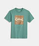 COACH®,シグネチャー グラフィック Tシャツ,トップス&パンツ,ｸｰﾙ ｸﾞﾚｰ