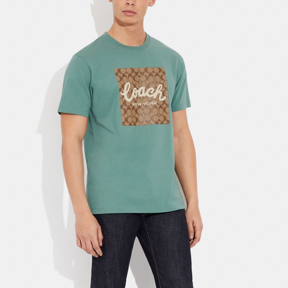 COACH®,Signature Graphic T Shirt,,Scale View