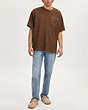COACH®,POCKET T-SHIRT,Cocoa,Scale View