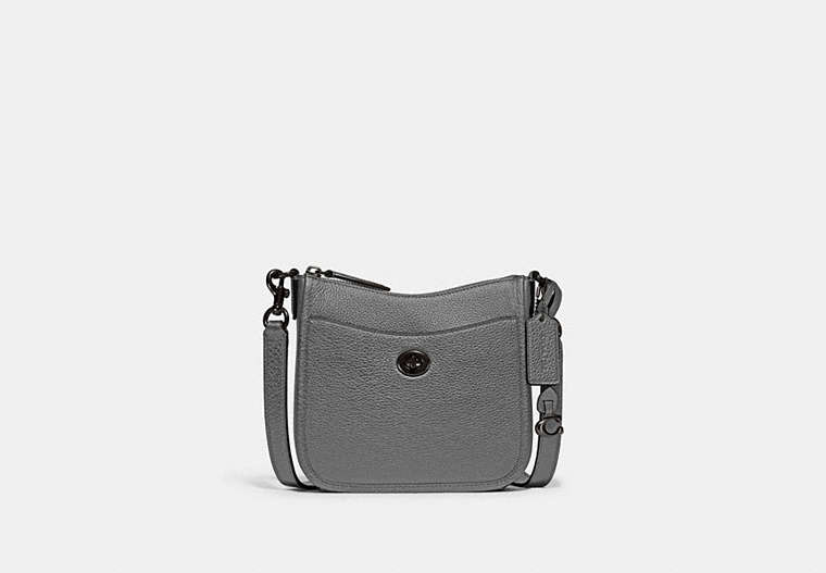 COACH®,CHAISE CROSSBODY 19,Small,Pewter/Gunmetal,Front View