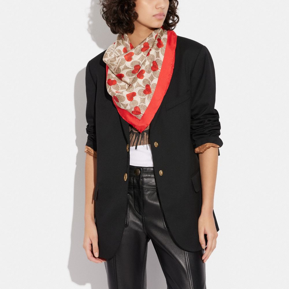 COACH® Outlet  Signature Silk Square Scarf