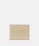 COACH®,SLIM BILLFOLD WALLET,Polished Pebble Leather,Mini,Ivory,Front View