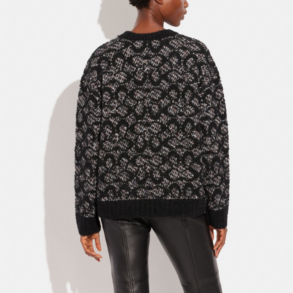 COACH®  Signature Sweater