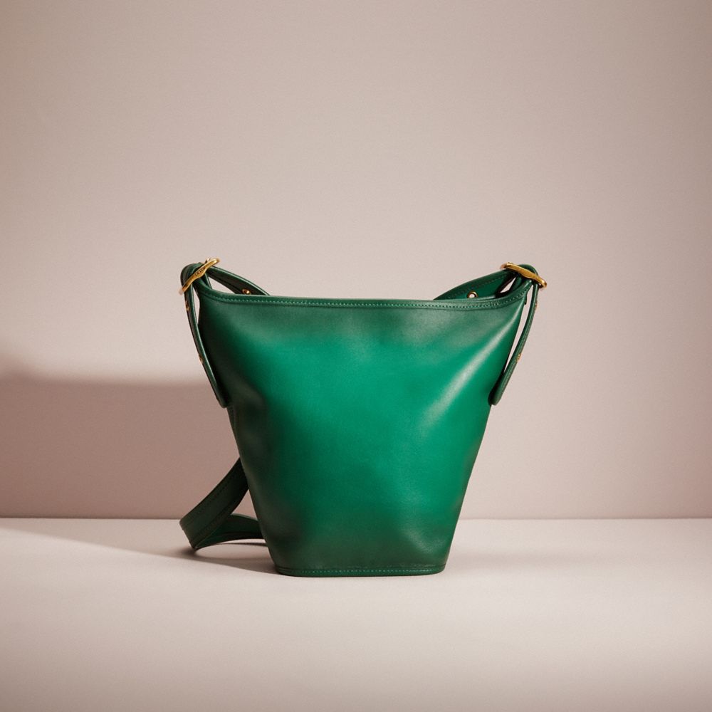 COACH duffle Bucket Shoulder Bag Green Restored Duffle 16 | COACH®