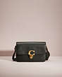 COACH®,RESTORED STUDIO SHOULDER BAG,Glovetanned Leather,Mini,Brass/Amazon Green,Front View