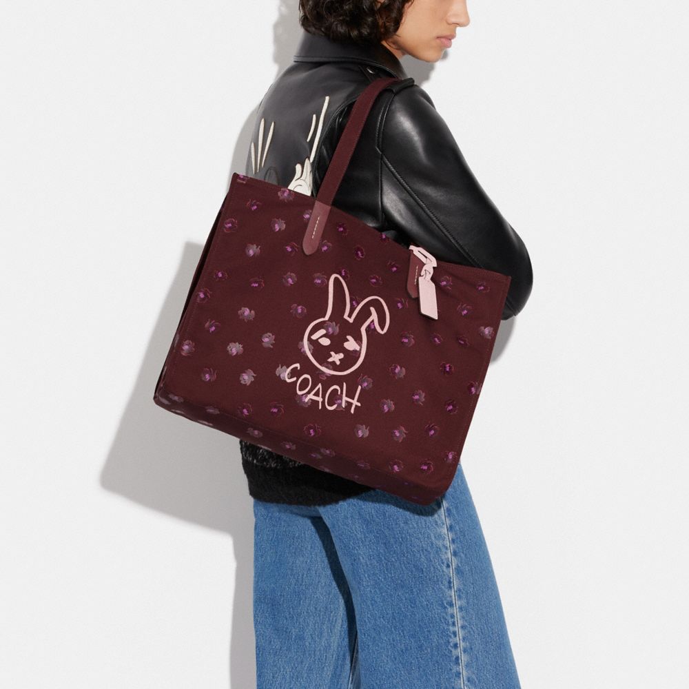 COACH®  Lunar New Year Nolita 19 In Signature Canvas With Rabbit