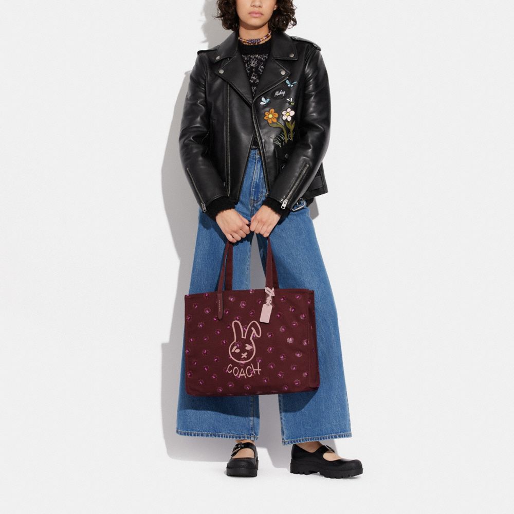 COACH®  Lunar New Year Nolita 19 In Signature Canvas With Rabbit