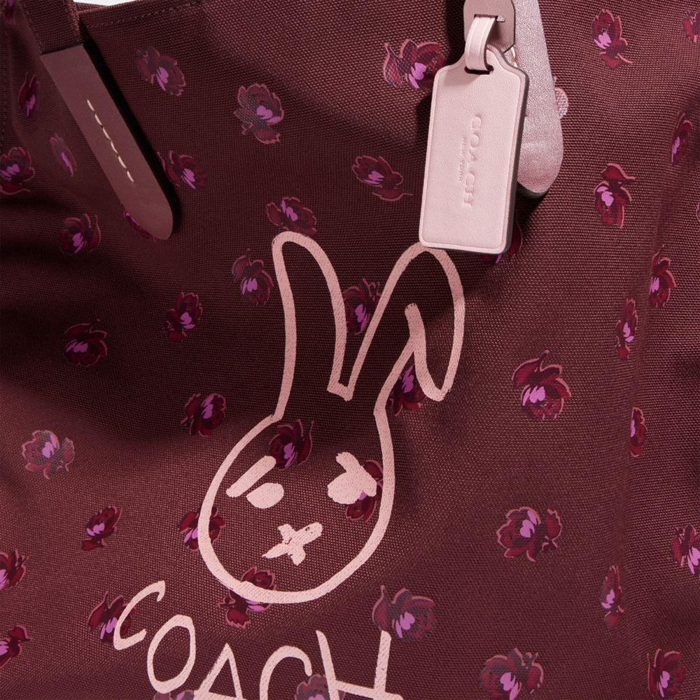 Cabas 42 Nouvel An Lunaire En Toile Recyclée à 100 % Avec Lapin