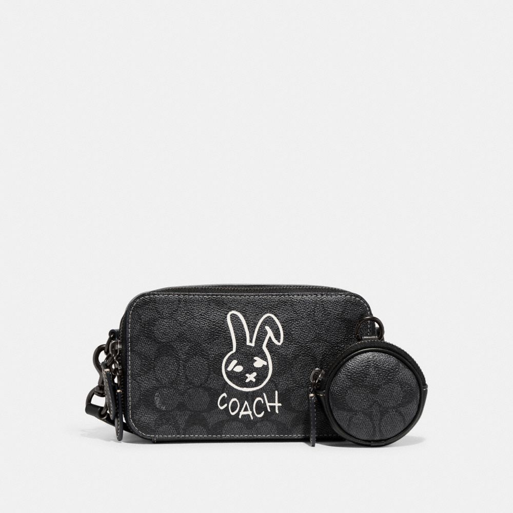 Lunar New Year Small Wristlet With Rabbit - Coach