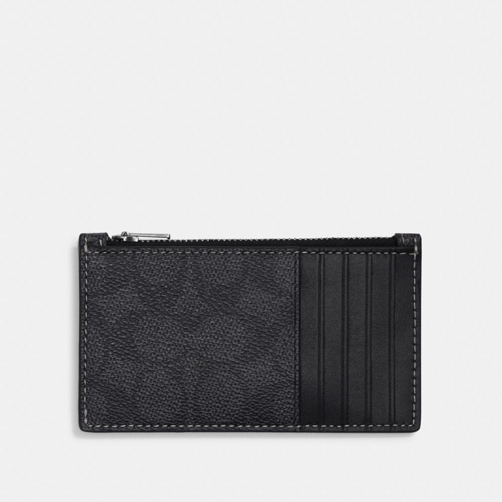 COACH® | Lunar New Year Zip Card Case In Signature Canvas With Rabbit