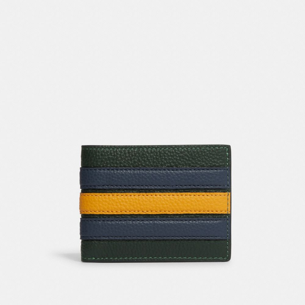 Coach Slim Billfold Wallet with Varsity Stripe - Multi - One Size