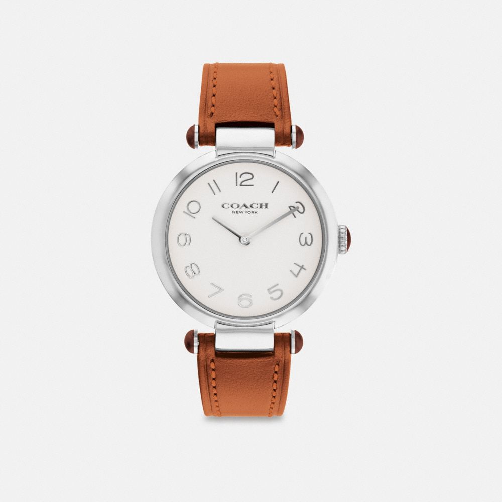 COACH®,CARY WATCH, 34MM,Canyon,Front View image number 0