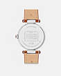 COACH®,CARY WATCH, 34MM,Stainless Steel,Canyon,Back View