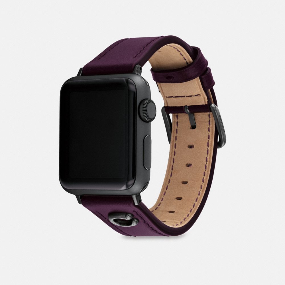 Coach leather outlet apple watch band