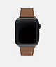 COACH®,APPLE WATCH® STRAP, 42MM AND 44MM,Saddle,Front View