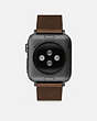 COACH®,APPLE WATCH® STRAP, 42MM AND 44MM,Saddle,Back View