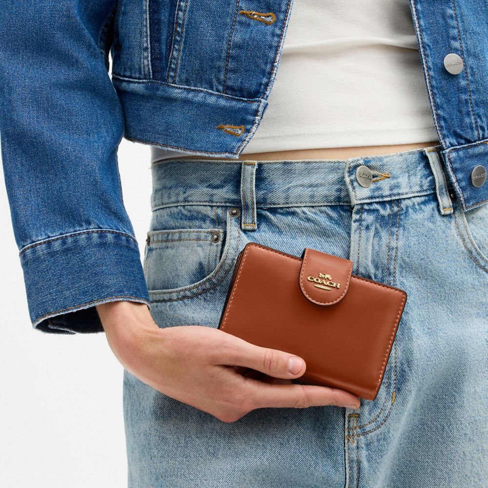 COACH®,Medium Corner Zip Wallet,,Detail View