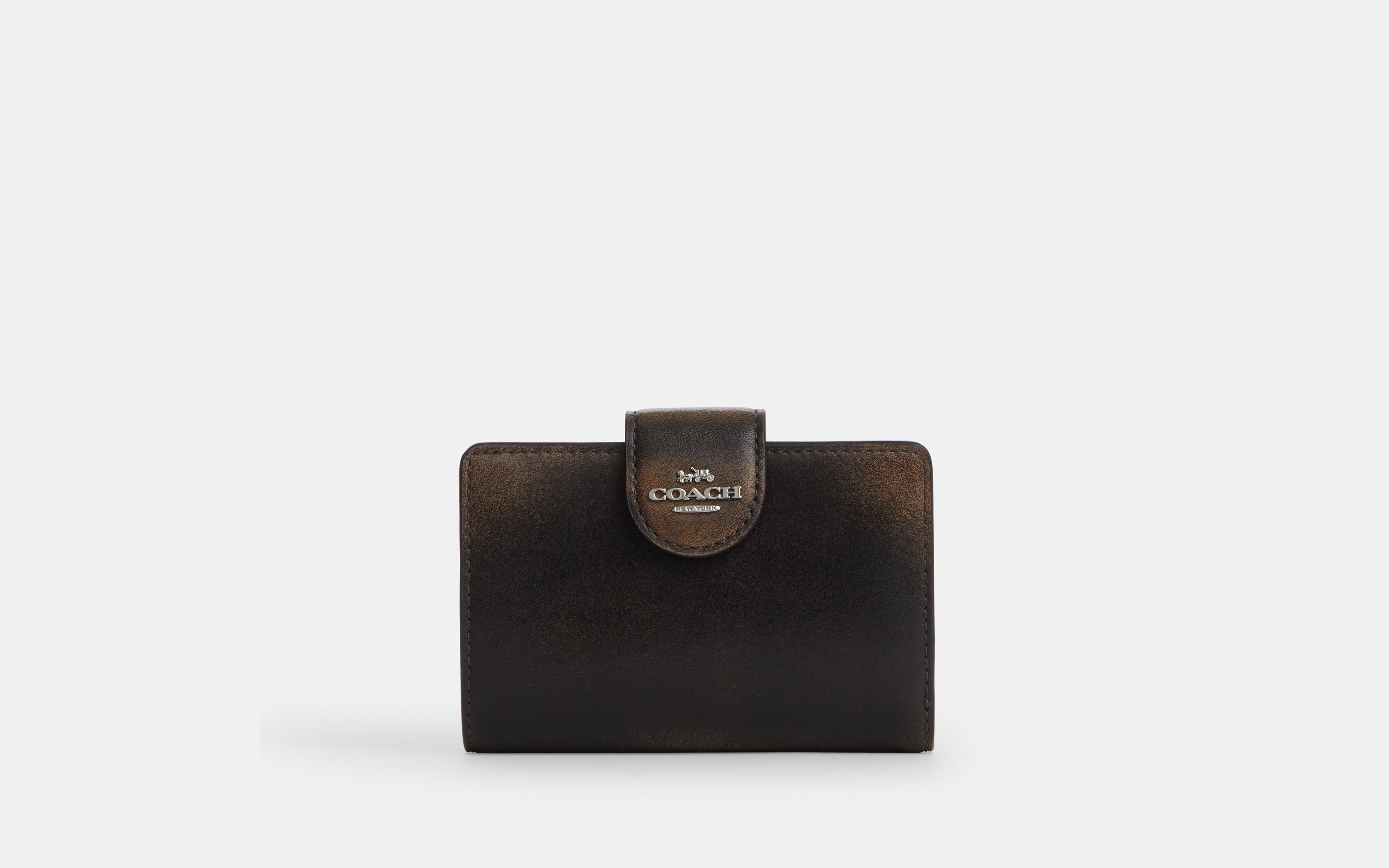 Medium Corner Zip Wallet In Loved Leather