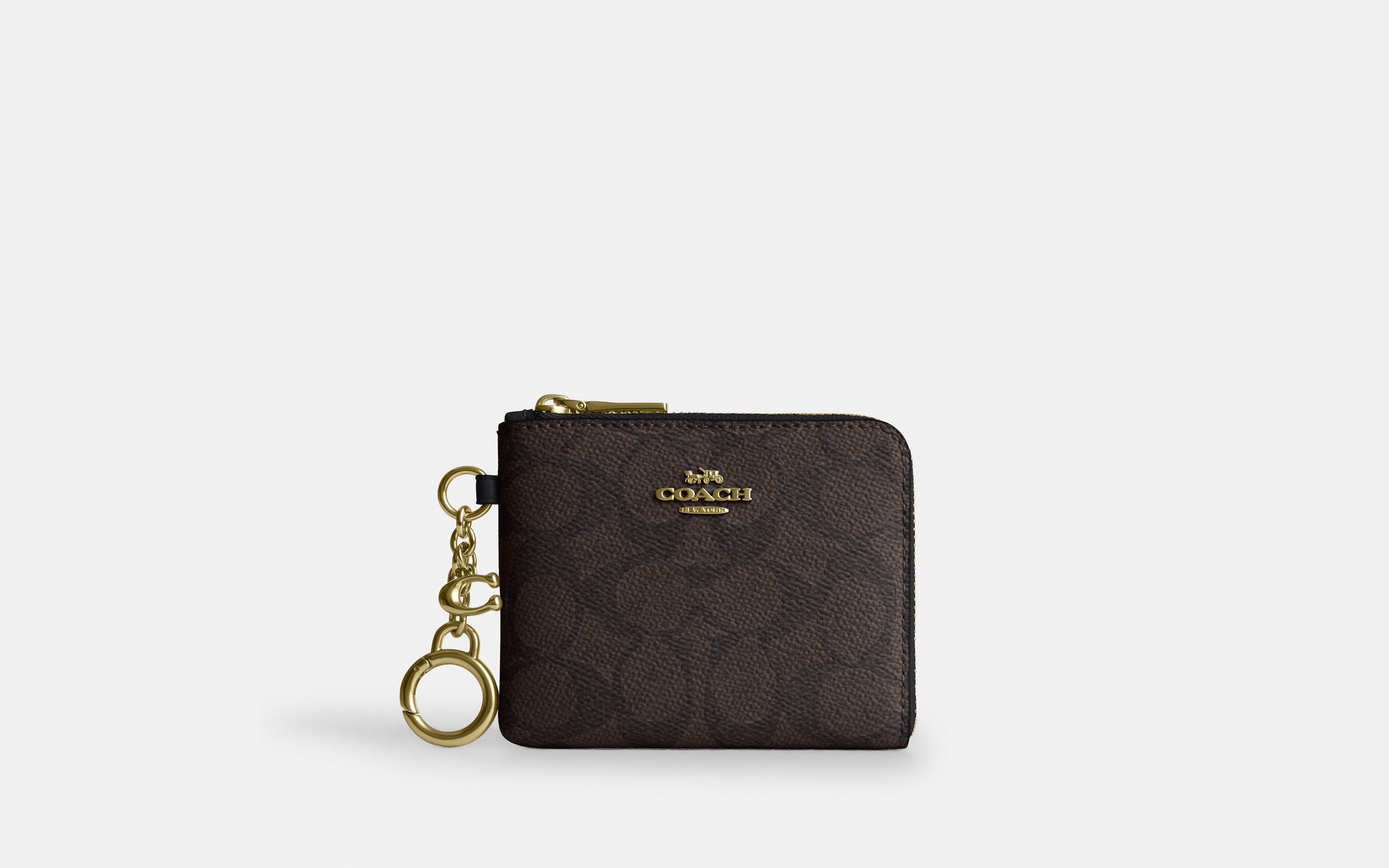 Small Corner Zip Wallet Signature Canvas