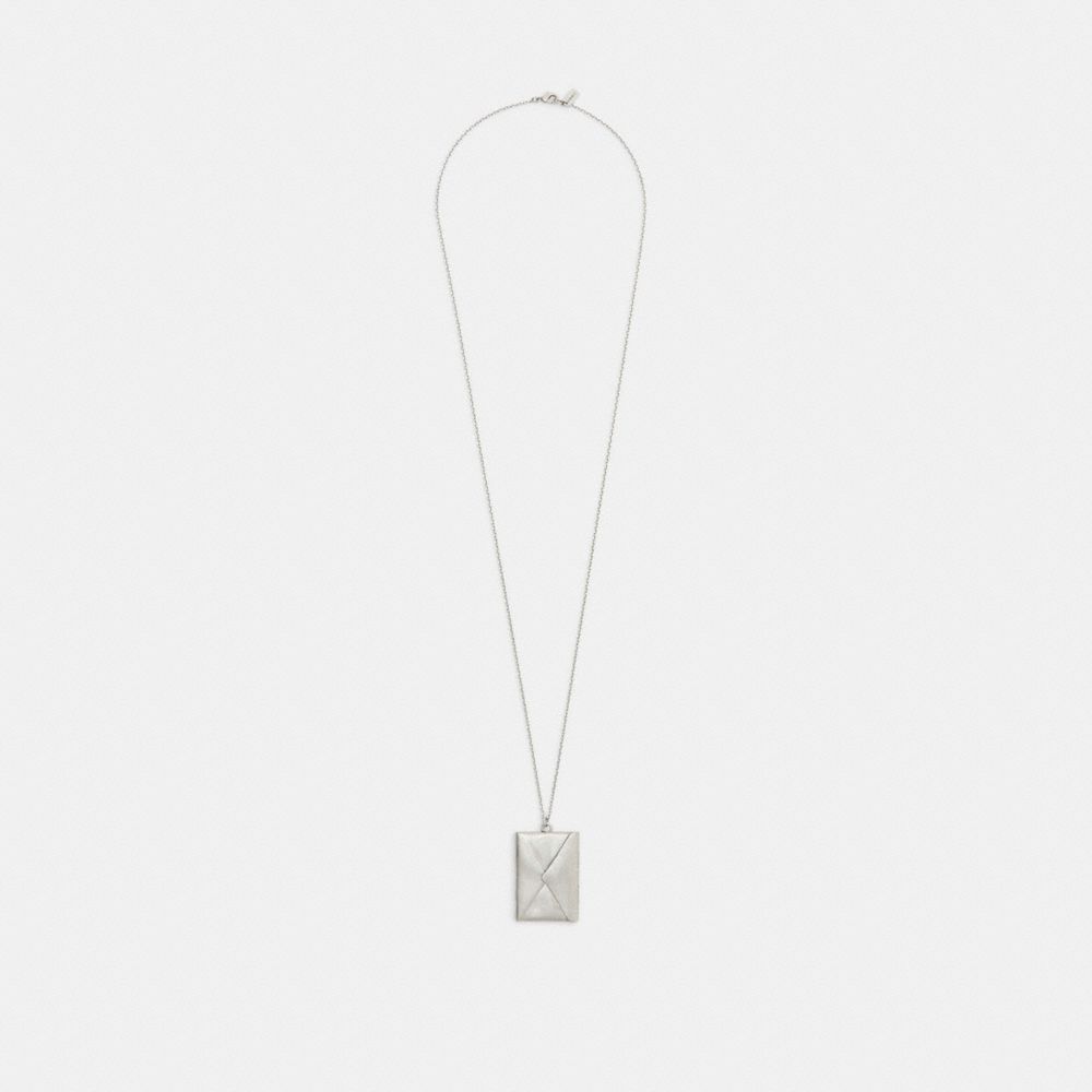 Coach Envelope Pendant Long Necklace — фото 2