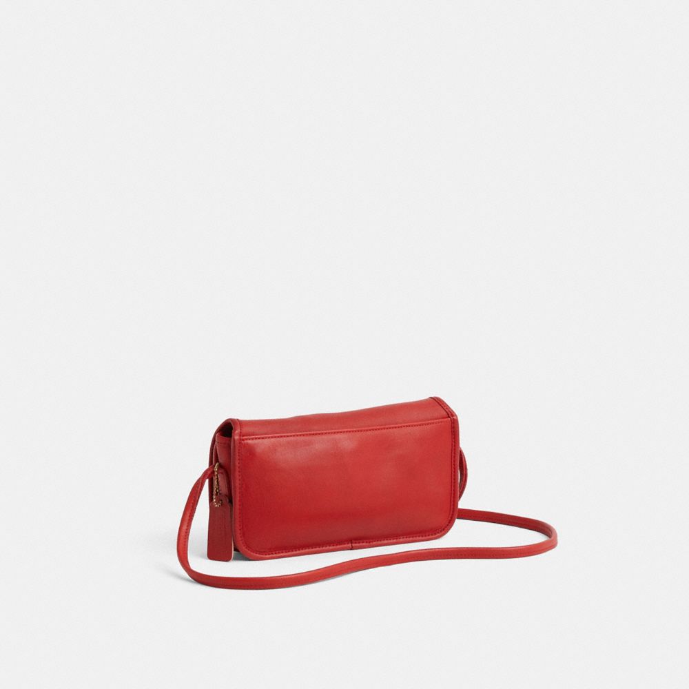 COACH®,Vintage Dinky Crossbody,Red,Angle View