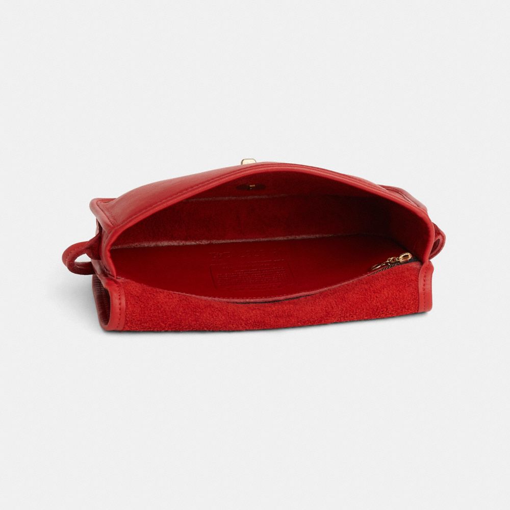COACH®,Vintage Dinky Crossbody,Red,Inside View,Top View