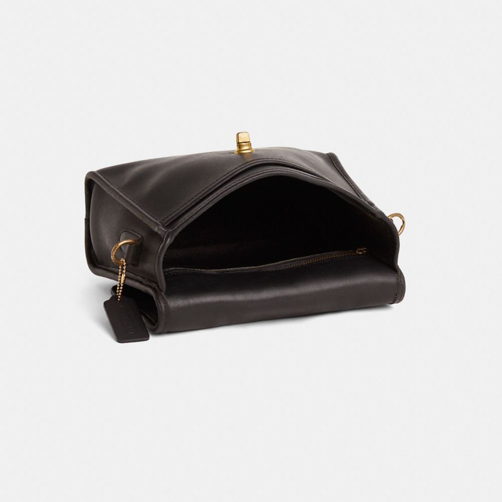COACH®,Vintage Court Bag,Black,Inside View,Top View