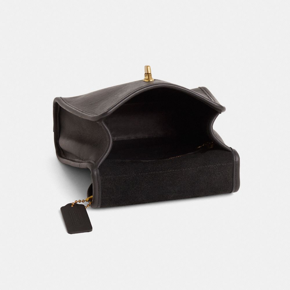 COACH®,Vintage Regina Bag,Black,Inside View,Top View