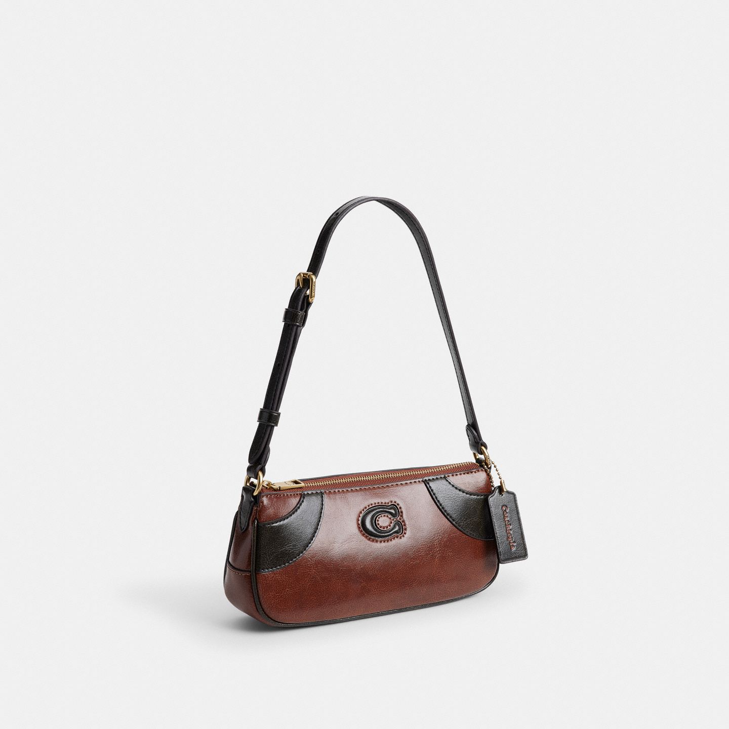 Женская сумка Coach Bowling Small Shoulder, цвет: Чёрный — фото 2