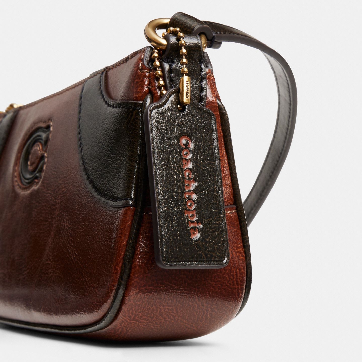 Женская сумка Coach Bowling Small Shoulder, цвет: Чёрный — фото 7
