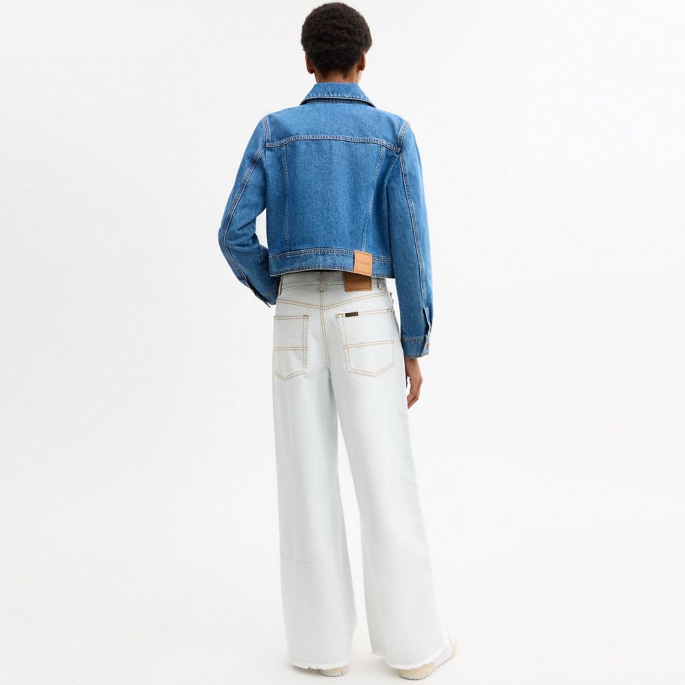 COACH®,Denim Workwear Pants In Organic Cotton,,Scale View