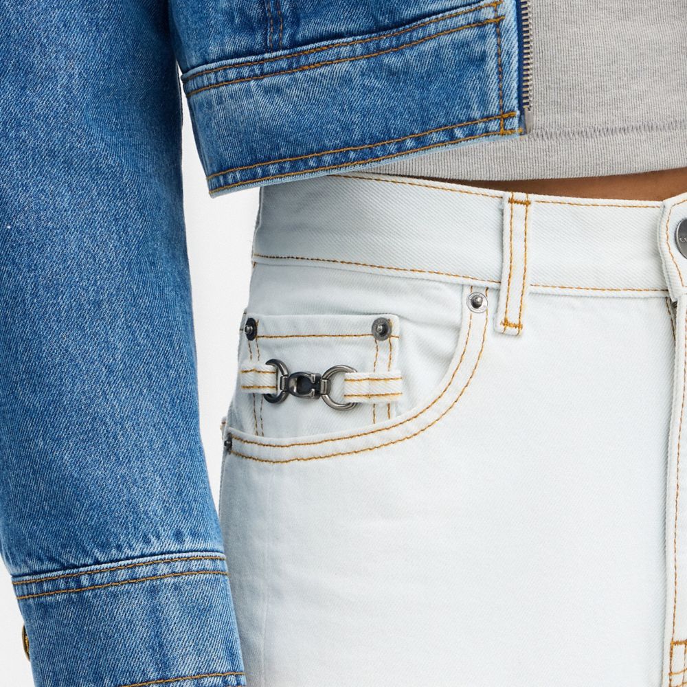 Женские брюки Coach Denim Workwear Pants In Organic Cotton — фото 4