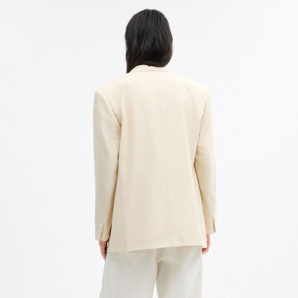 Yarn Dye Shawl Collar Blazer