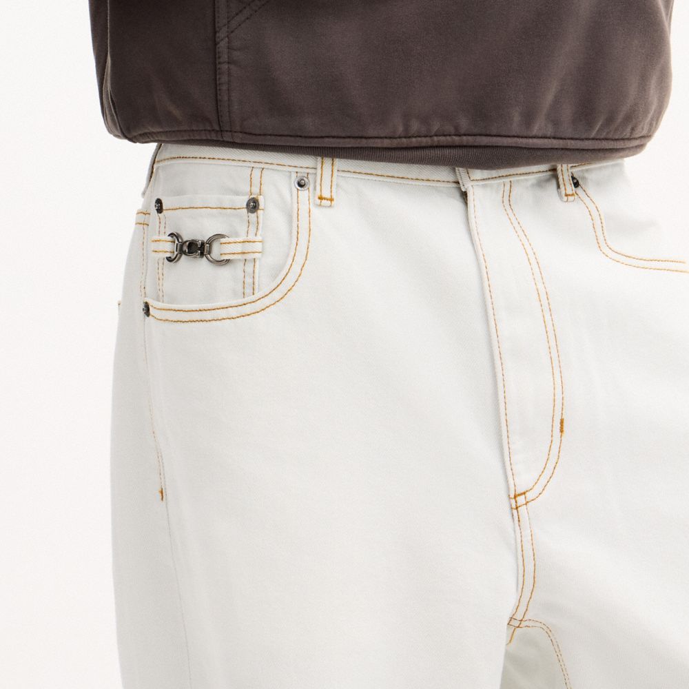 Мужские брюки Coach Baggy Denim Pants In Organic Cotton — фото 4