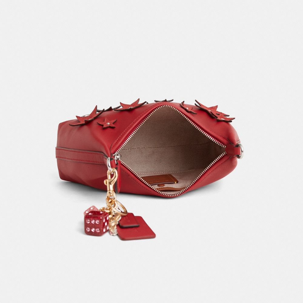 COACH®,Upcrafted Juliet Shoulder Bag 25,Red,Inside View,Top View