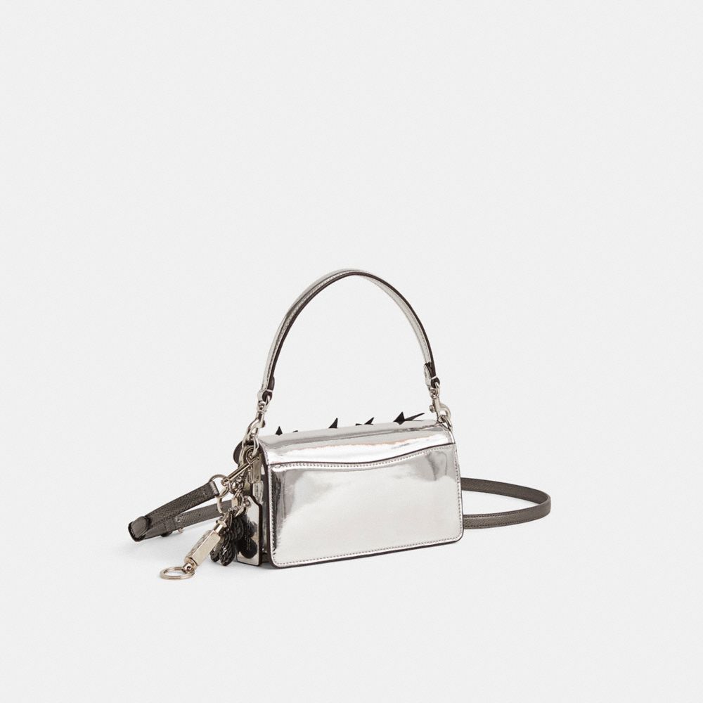 COACH®,Upcrafted Tabby Shoulder Bag 20 In Metallic,,Angle View