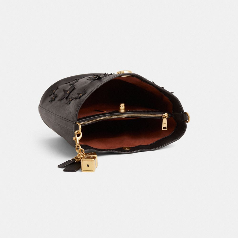 COACH®,Upcrafted Willow Soft Bucket Bag,,Inside View,Top View