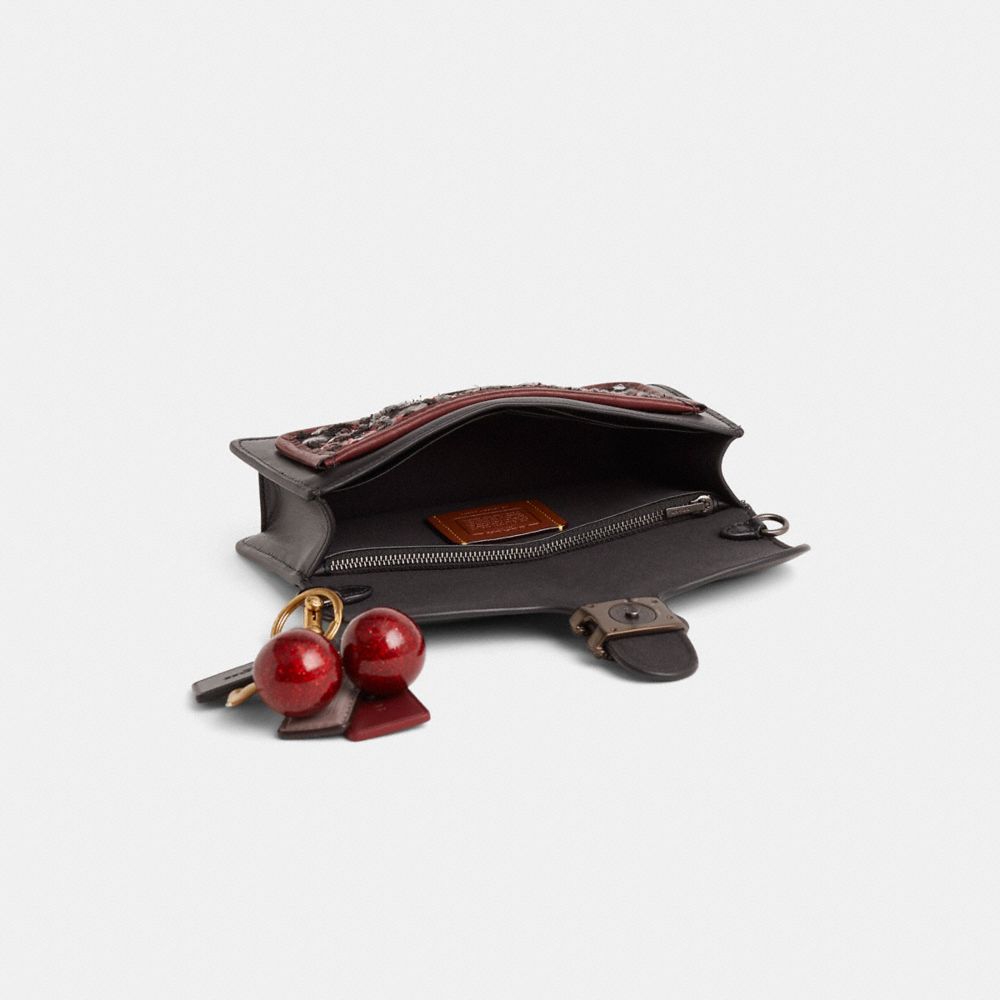 COACH®,Upcrafted Tabby Chain Clutch,,Inside View,Top View