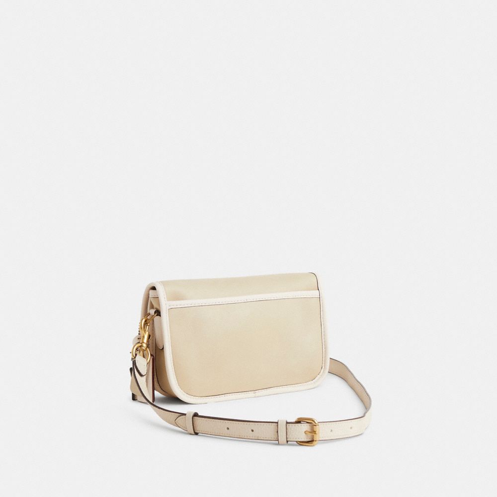 COACH®,Upcrafted Vintage Pocket Purse,Cream,Angle View