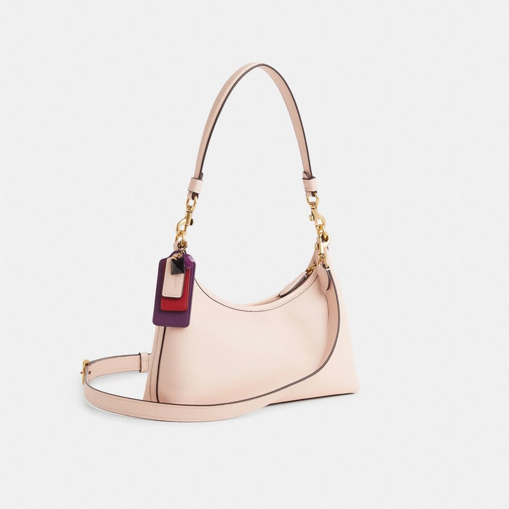COACH®,Upcrafted Juliet Shoulder Bag 25,Blush,Angle View
