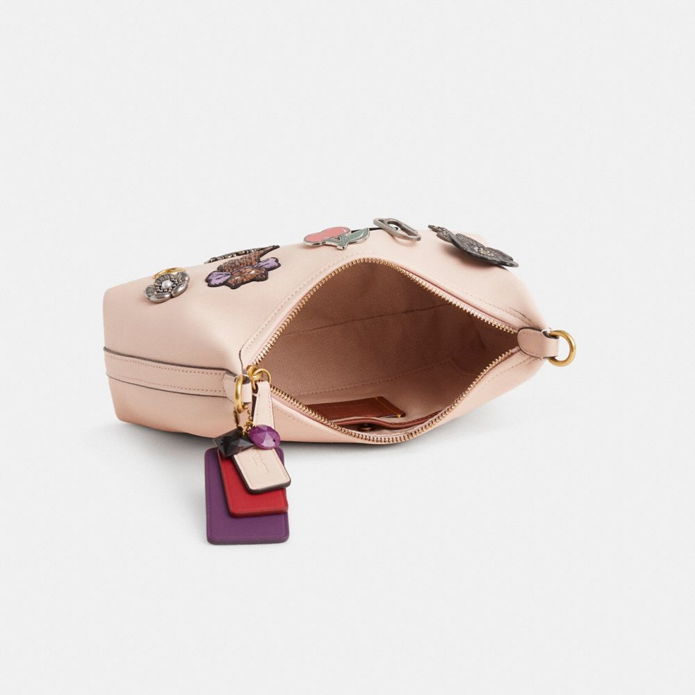 COACH®,Upcrafted Juliet Shoulder Bag 25,Blush,Inside View,Top View