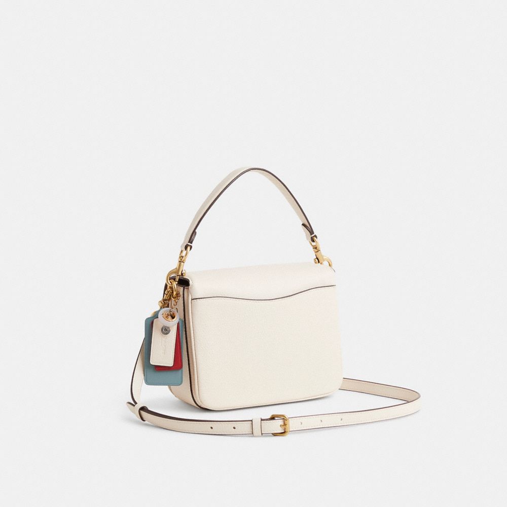 COACH®,Upcrafted Cassie Crossbody Bag 19,White,Angle View